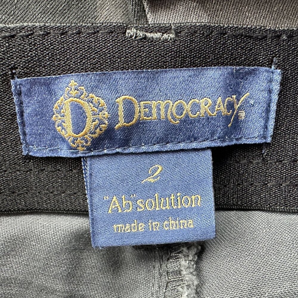 Democracy Womens 2 Jeans Pants Skinny Camouflage Gray Ab Solution - Picture 7 of 9